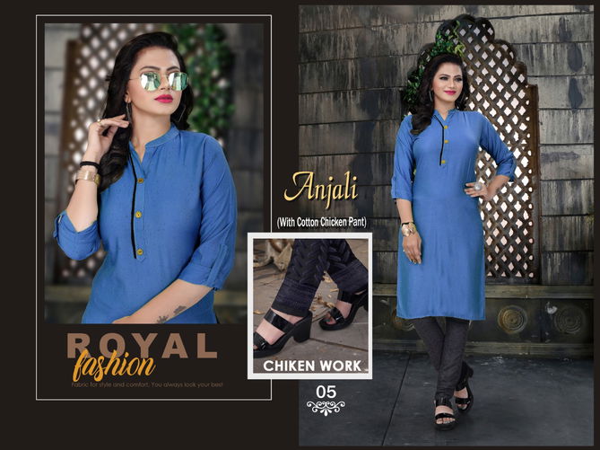 Aagya Anjali latest fancy designer ethnic wear Kurti With Bottom Collection  